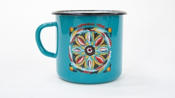 Кружки эмалированные с Обвинской росписью